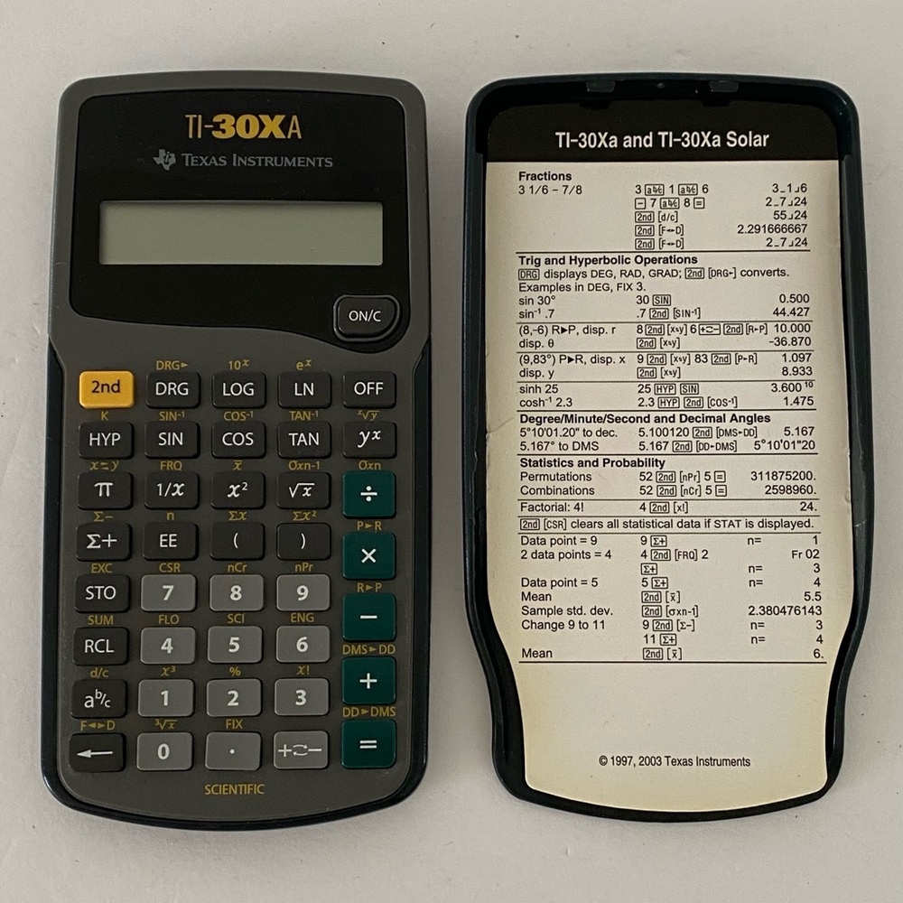 Texas Instruments TI-30Xa Scientific Calculator